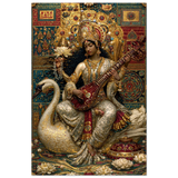Saraswati सरस्वती | The Mosaic of Knowing | Aluminium Print