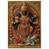 Kali काली | The Tanjore Throne of the Dark Mother | Museum Poster
