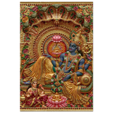Vishnu विष्णु | Vishnu and Lakshmi — Held and Watched Over | Digital Print Download