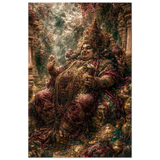 Kubera कुबेर | Enthroned in the Garden of Plenty | Aluminium Print
