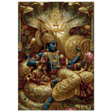 Vishnu विष्णु | Vishnu and Lakshmi — A Roof Over the World | Museum Poster
