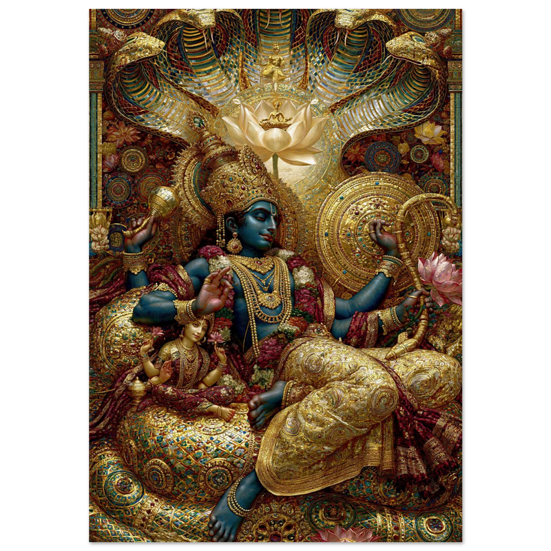 Vishnu — Vishnu and Lakshmi — A Roof Over the World