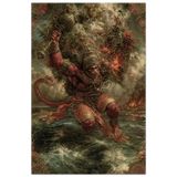 Hanuman हनुमान | The Leap to Lanka | Aluminium Print