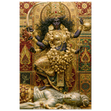 Kali काली | The Mosaic of Mother and Lord | Aluminium Print