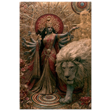 Durga दुर्गा | At Rest in the Rose Garden | Aluminium Print