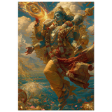 Vishnu विष्णु | The Preserver in Motion | Museum Poster