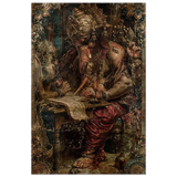 Ganesha गणेश | The Scribe of the Mahabharata | Aluminium Print