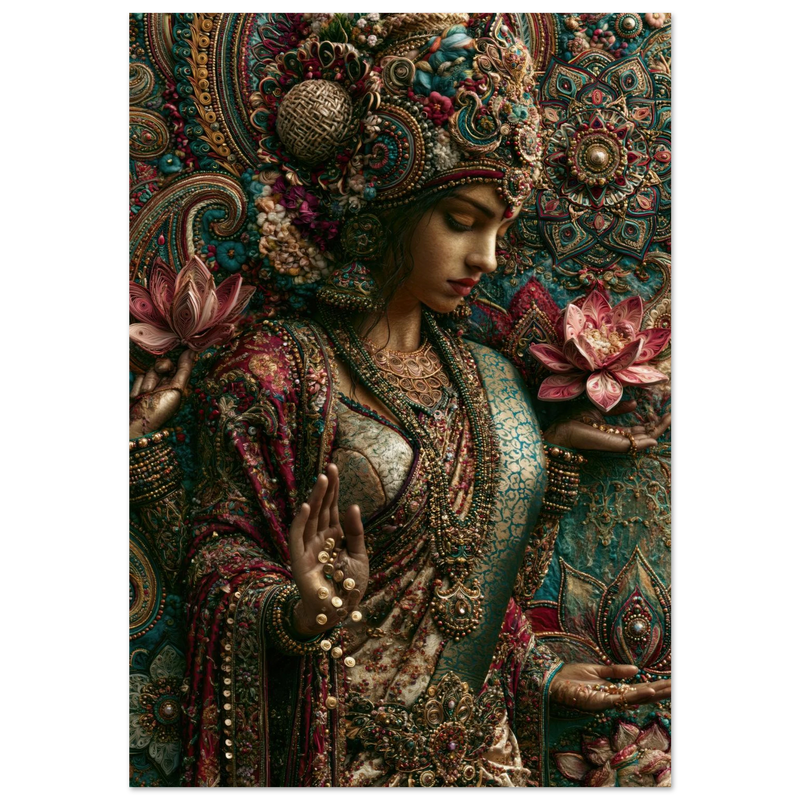 Lakshmi — Embroidered in Devotion