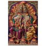 Agni अग्नि | The Twin-Headed Flame Enthroned | Digital Print Download