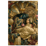 Vishnu विष्णु | Vishnu and Lakshmi — Fortune at Rest | Digital Print Download