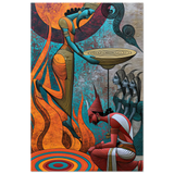 Agni अग्नि | The Offering Poured | Aluminium Print