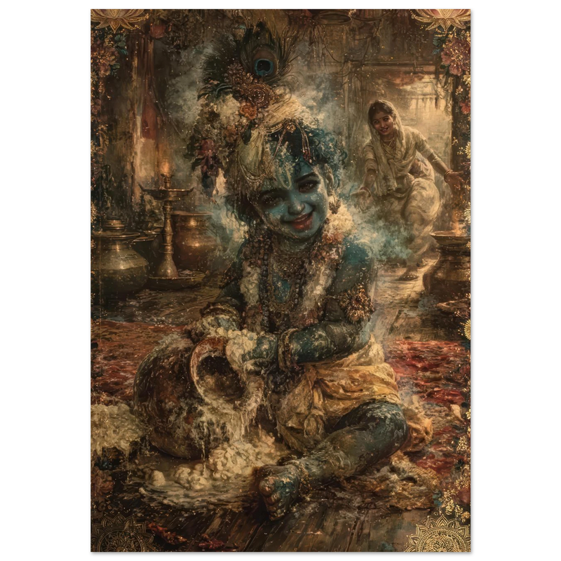 Krishna — The Flute on the Old Wall