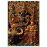 Yama यम | The Southern Court in Gold and Jewels | Museum Poster