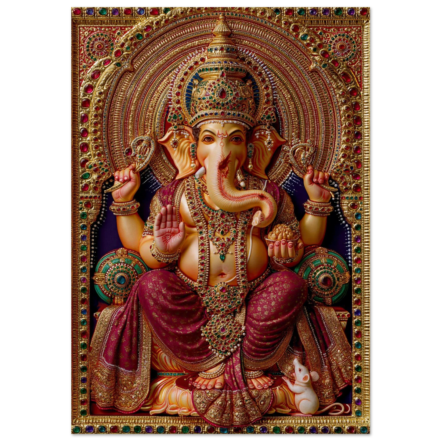 Ganesha — Enthroned and Blessing