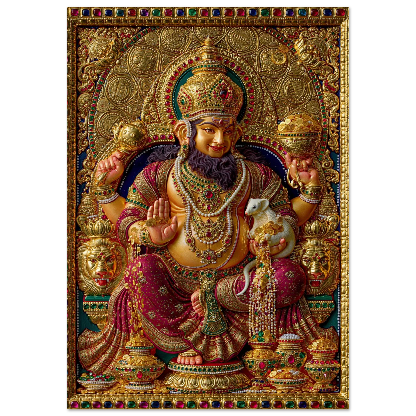 Kubera — Lord of Wealth Enthroned