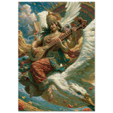 Saraswati सरस्वती | Carried by the Swan | Digital Print Download