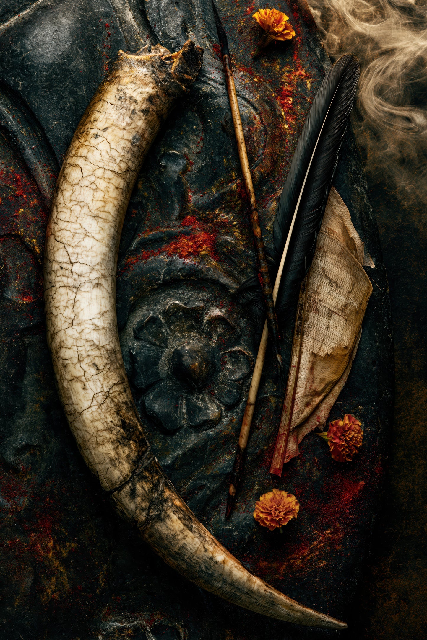Ganesh गणेश | The Scribe's Desk - DuppyArt devotional digital print