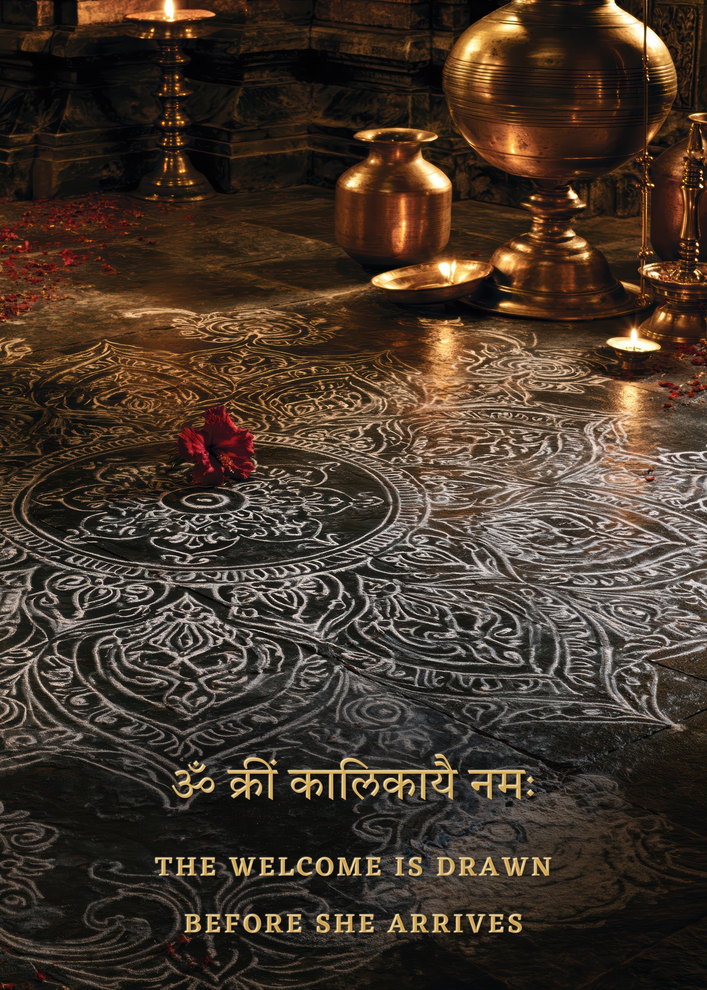 Kali কালী | The Drawn Welcome - DuppyArt devotional digital print