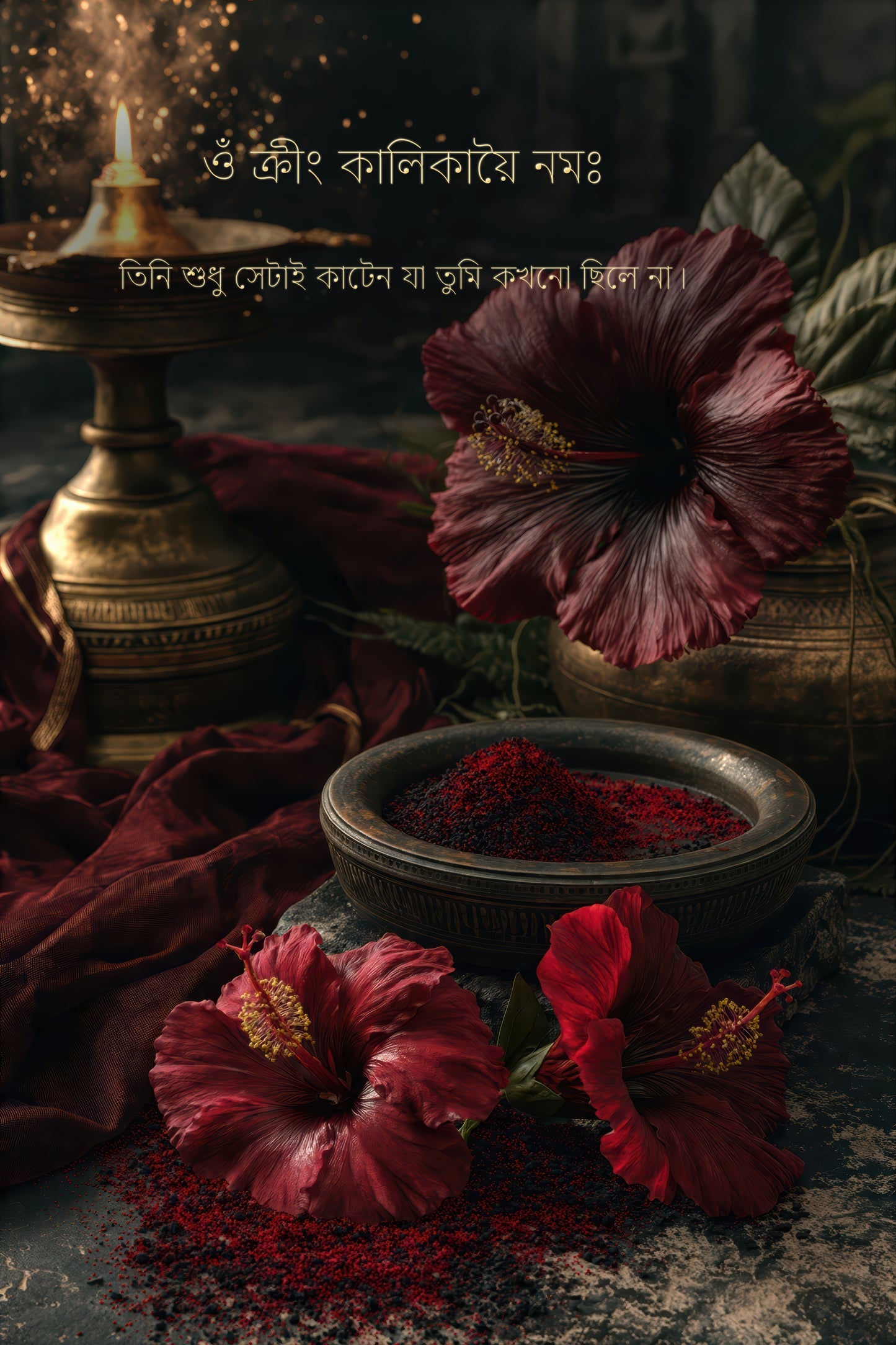 Kali কালী | Endings, Kept Gently — Bangla Edition - DuppyArt devotional digital print