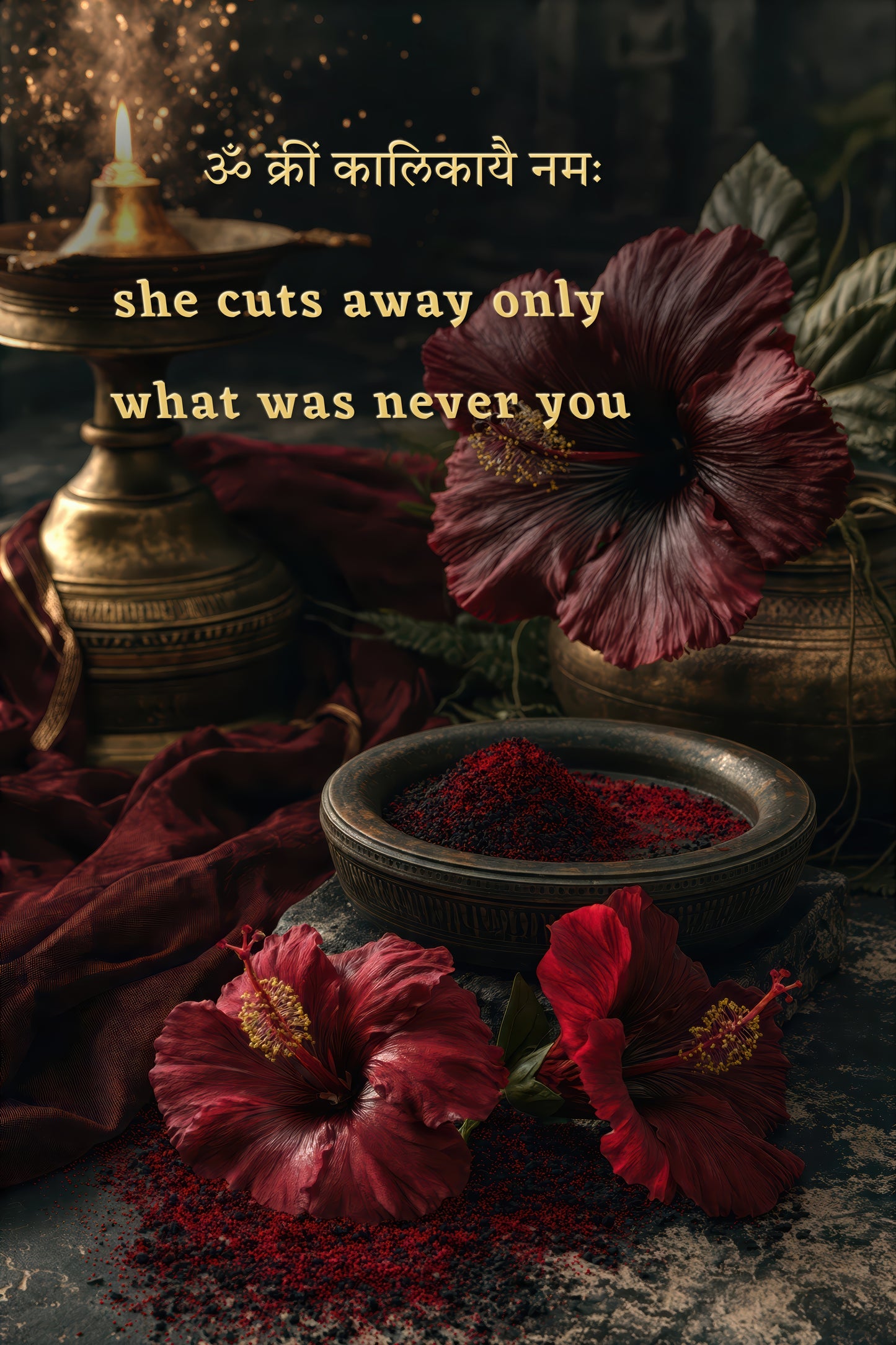 Kali কালী | Endings, Kept Gently — Blessing Edition - DuppyArt devotional digital print