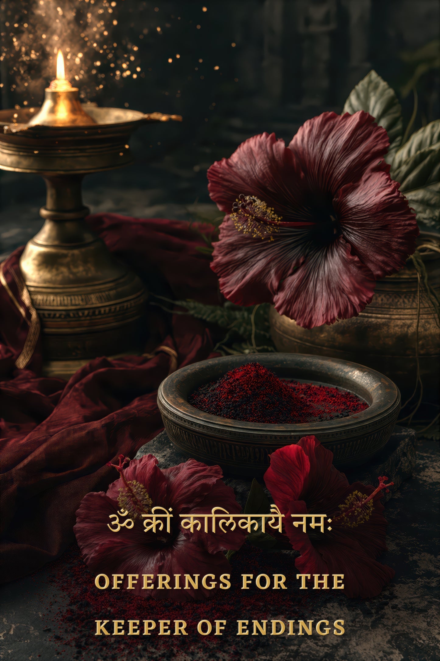 Kali কালী | Endings, Kept Gently - DuppyArt devotional digital print
