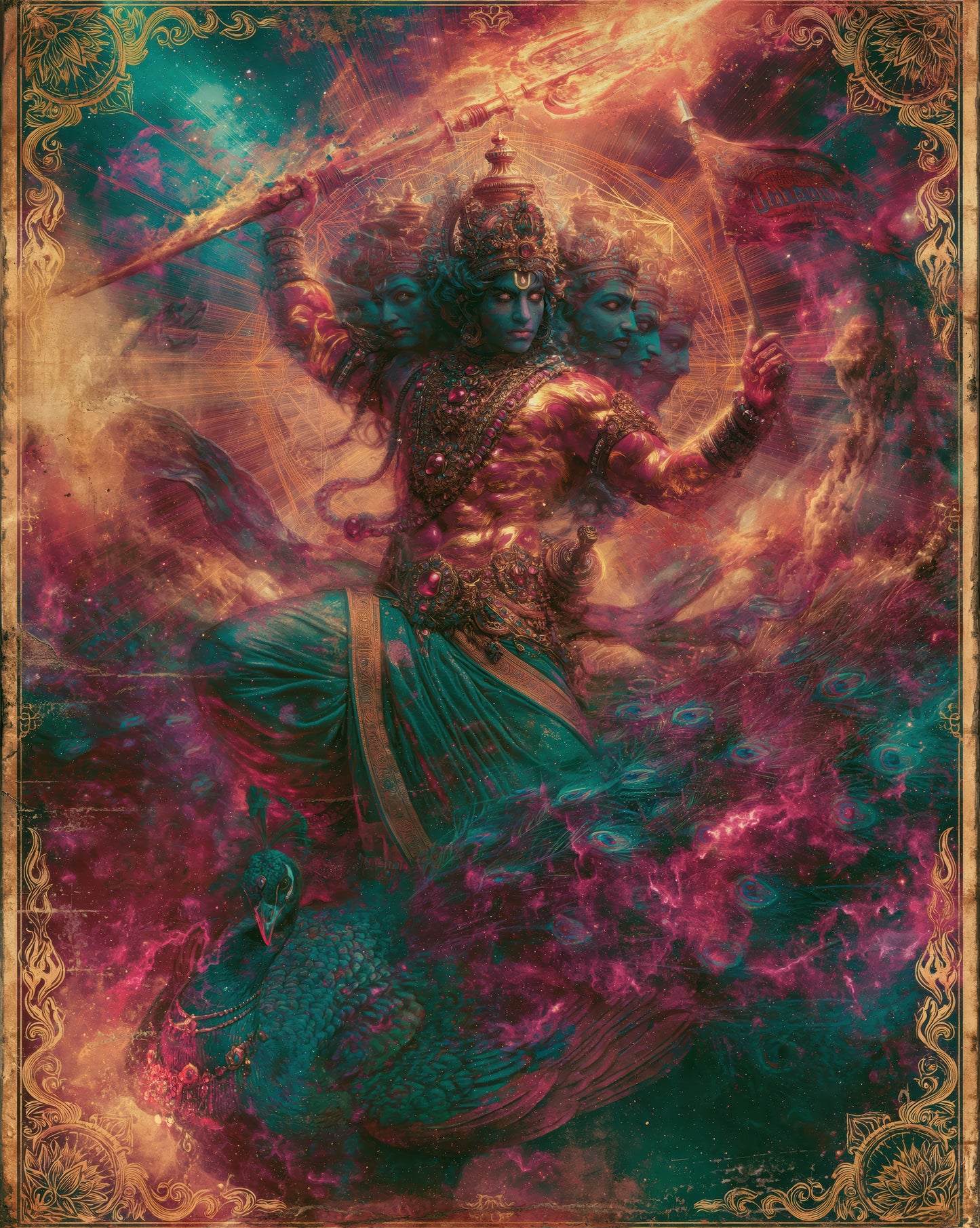 Kartikeya कार्तिकेय | Brother of the Gatekeeper - DuppyArt devotional digital print