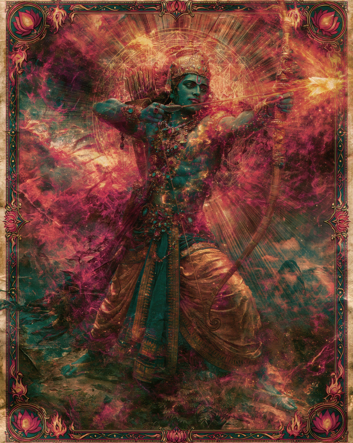 Sri Ram श्री राम | Light of Ayodhya - DuppyArt devotional digital print