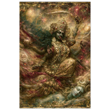 Kali काली | Her Sword Falls Like a Verdict | Aluminium Print