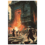 Krishna कृष्ण | The Witness in the Fire | Aluminium Print