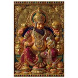 Kubera कुबेर | Lord of Wealth Enthroned | Aluminium Print