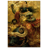 Yama यम | Throne of Golden Justice | Museum Poster
