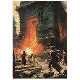 Krishna कृष्ण | The Witness in the Fire | Museum Poster