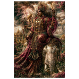 Indra इन्द्र | King on the White Elephant | Aluminium Print