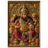 Kubera कुबेर | Lord of Wealth Enthroned | Museum Poster