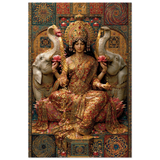 Lakshmi लक्ष्मी | Enthroned in Abundance | Aluminium Print