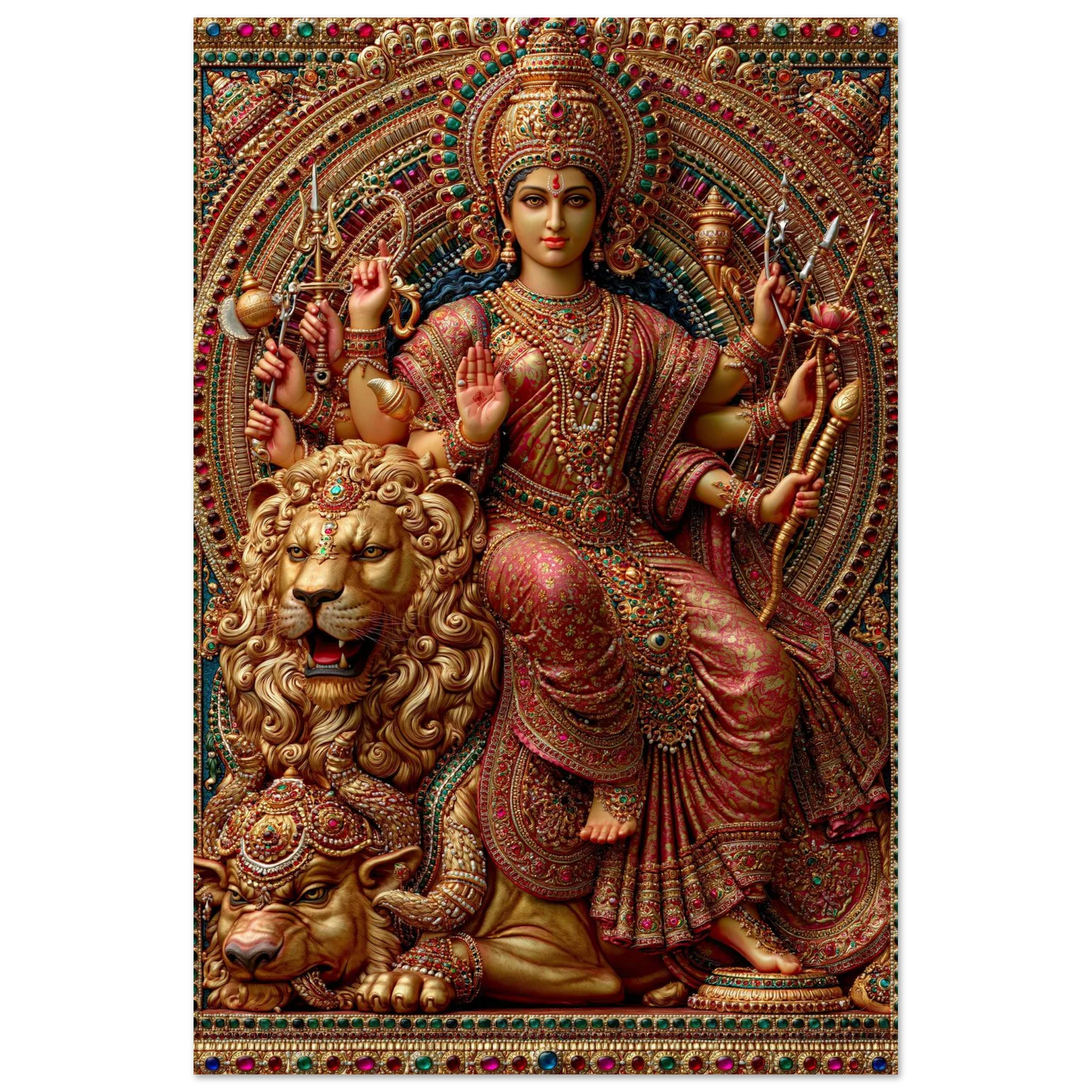 Durga — Queen of the South on Her Lion Throne