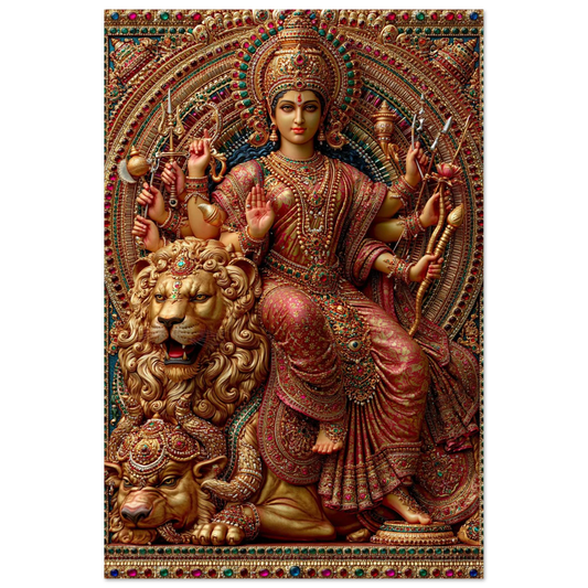 Durga — Queen of the South on Her Lion Throne
