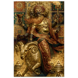 Agni अग्नि | The Twin Flame on the Golden Ram | Aluminium Print