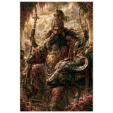 Yama यम | Dharmaraja Holds Court | Aluminium Print