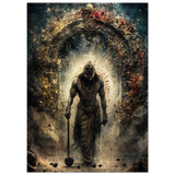 Yama यम | Dharma Raja — Head Bowed World Breaks | Aluminium Print