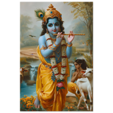 Krishna कृष्ण | Lord of the Pasture | Aluminium Print