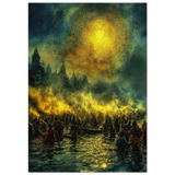 Surya सूर्य | Arghya at the River | Digital Print Download