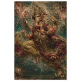 Ganesha गणेश | The Cosmic Dance of Beginnings | Aluminium Print