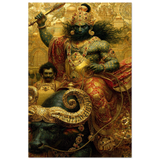 Yama यम | Throne of Golden Justice | Aluminium Print