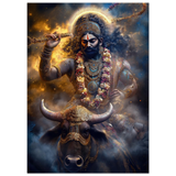 Yama यम | The Judge — Cosmic Fury | Aluminium Print