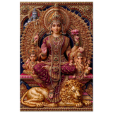 Parvati पार्वती | Queen of the South with Her Children | Aluminium Print