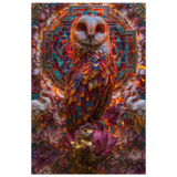 Lakshmi लक्ष्मी | The Owl and the Yantra | Aluminium Print