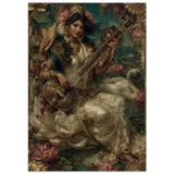 Saraswati सरस्वती | The Goddess of the Living Word | Museum Poster