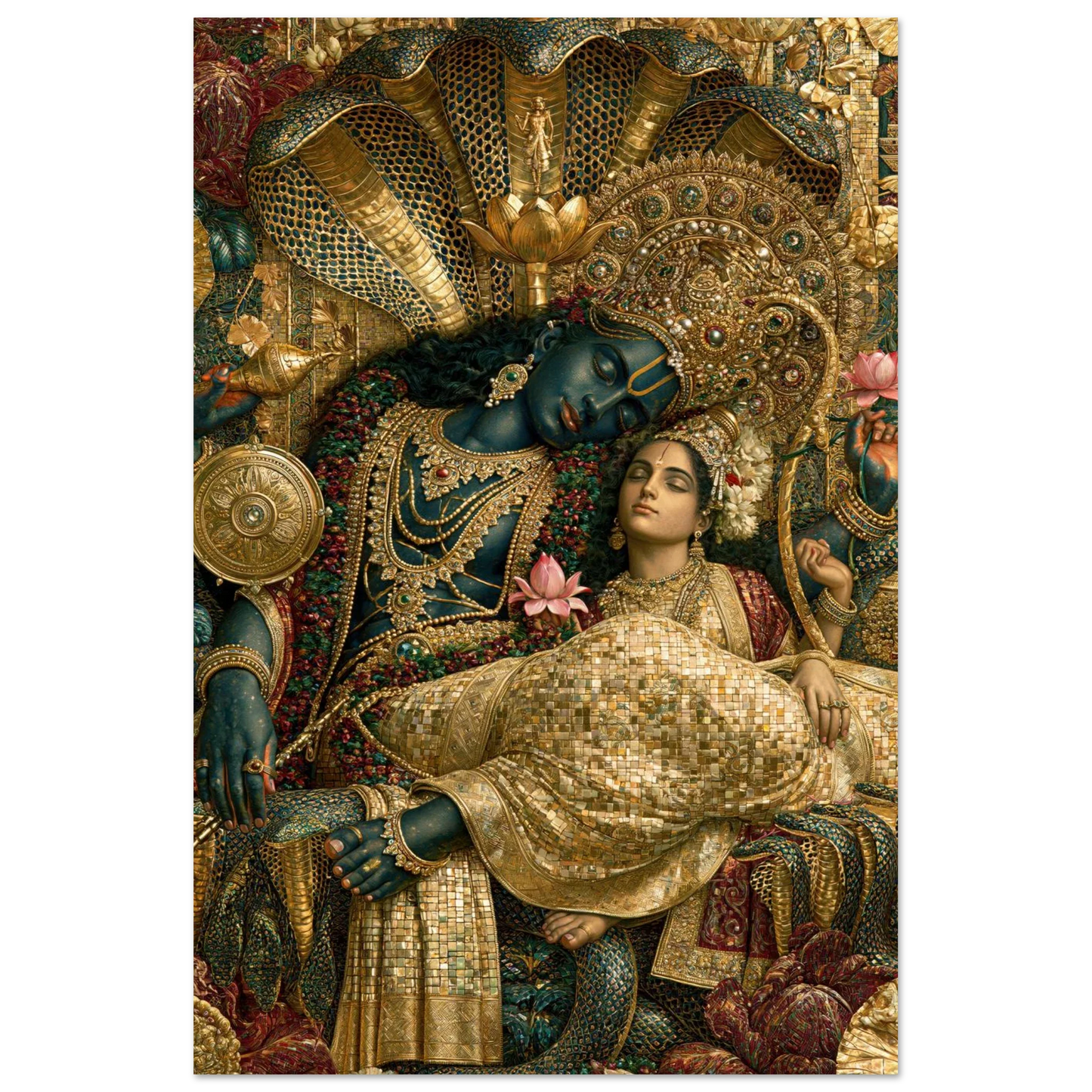 Vishnu — Vishnu and Lakshmi — Fortune at Rest