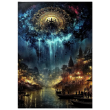 Indra इन्द्र | The Rain Over the City | Museum Poster